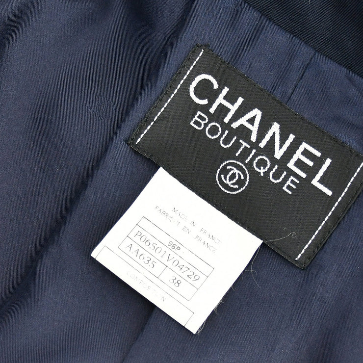 Chanel Coat Navy 96P #38