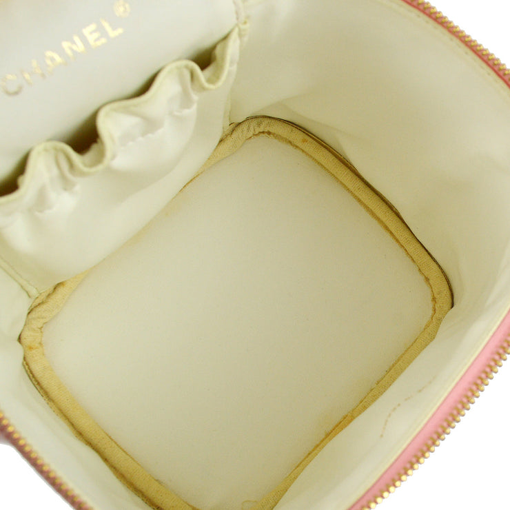 Chanel 2003-2004 Pink Caviar Timeless Vanity Handbag