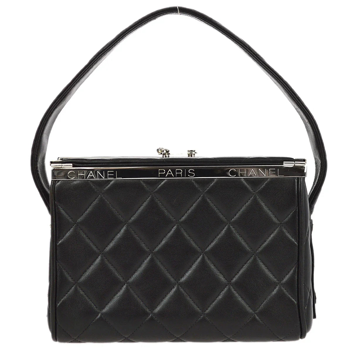 Chanel 1996-1997 Black Lambskin Handbag