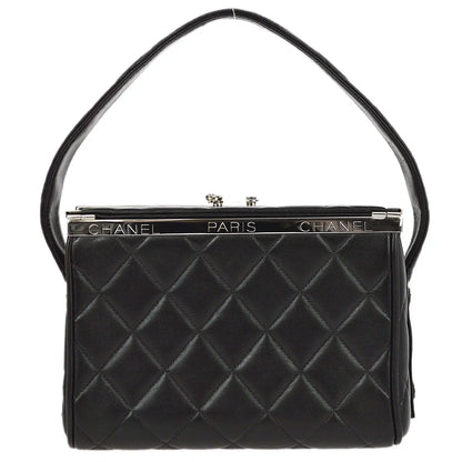 Chanel 1996-1997 Black Lambskin Handbag