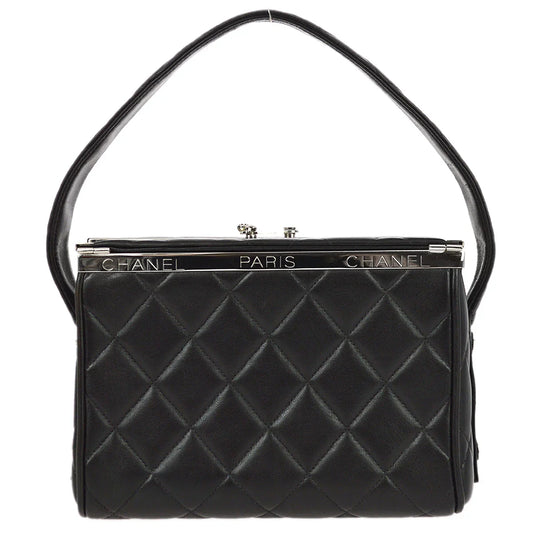 Chanel 1996-1997 Black Lambskin Handbag