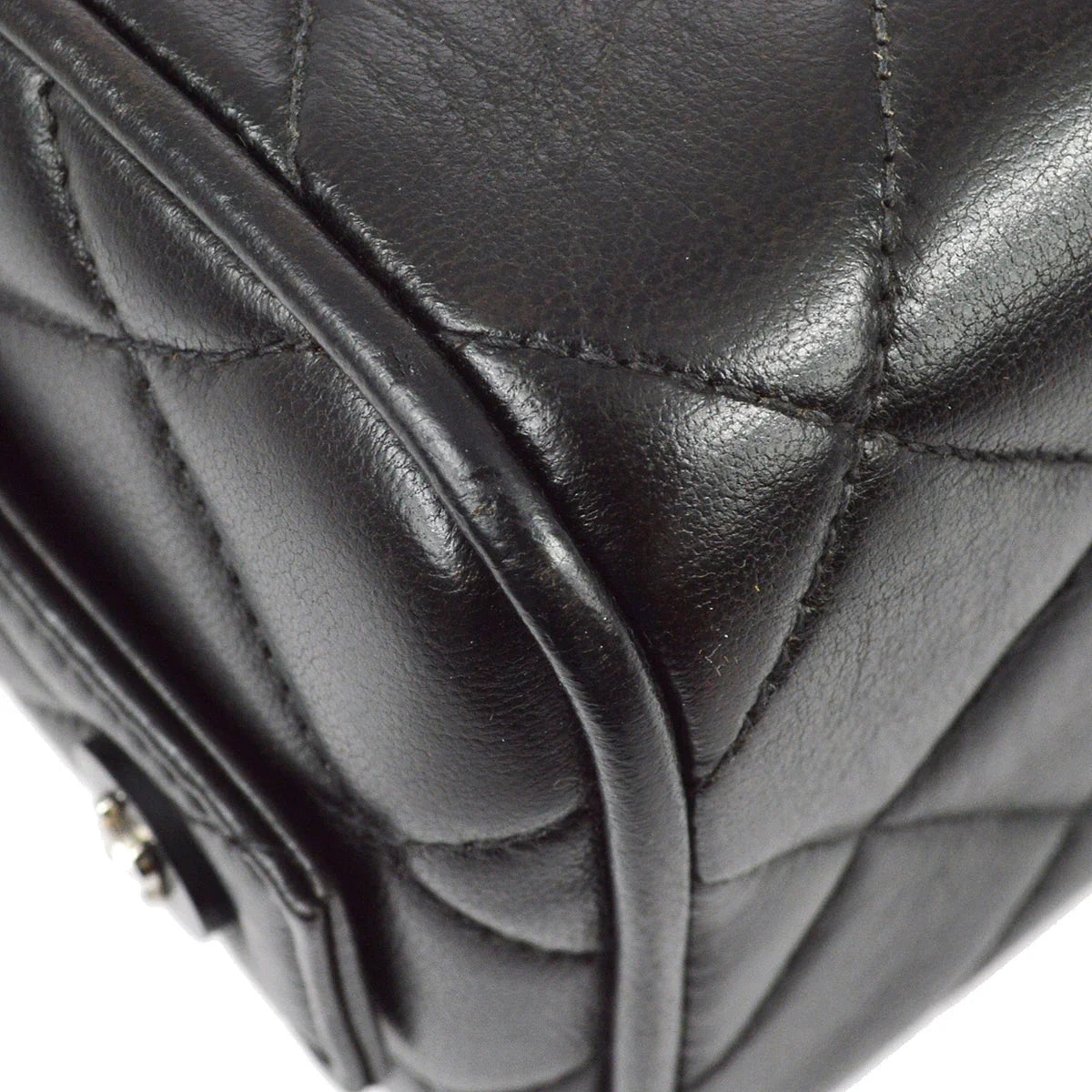 Chanel 1996-1997 Black Lambskin Handbag