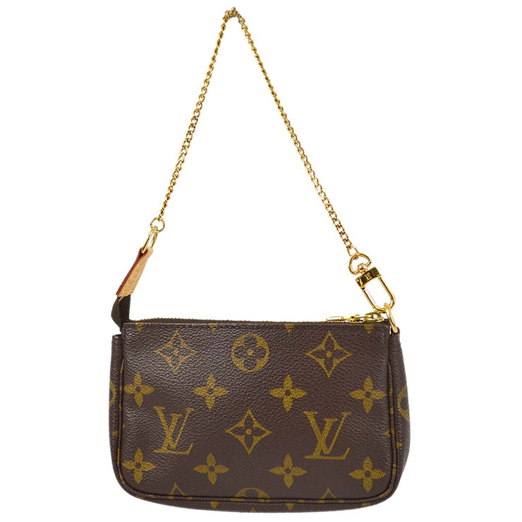 Louis Vuitton 2007 Monogram Mini Pochette Accessoires Handbag M58009