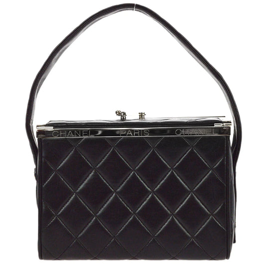 Chanel 1996-1997 Black Lambskin Handbag