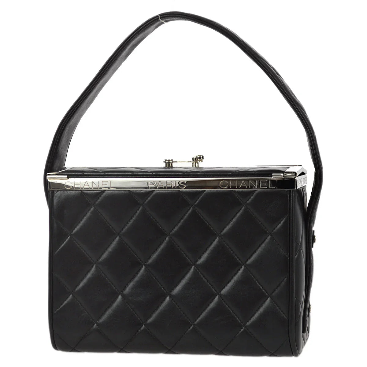 Chanel 1996-1997 Black Lambskin Handbag