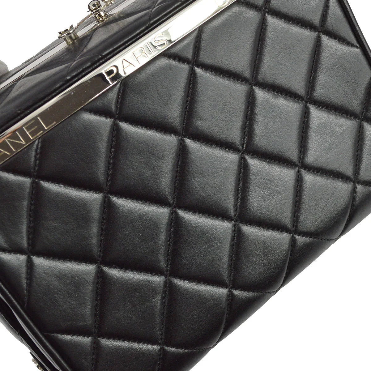 Chanel 1996-1997 Black Lambskin Handbag