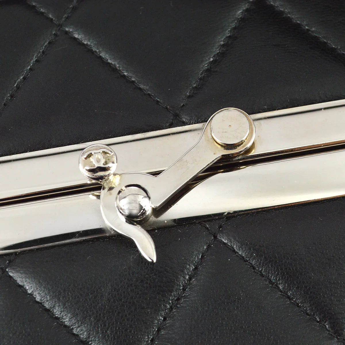 Chanel 1996-1997 Black Lambskin Handbag