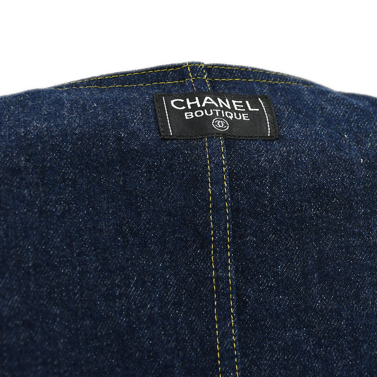 Chanel Collarless Jacket Indigo #36