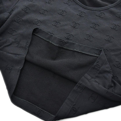 Chanel Spring 1997 CC Logo Embroidered Cropped Top