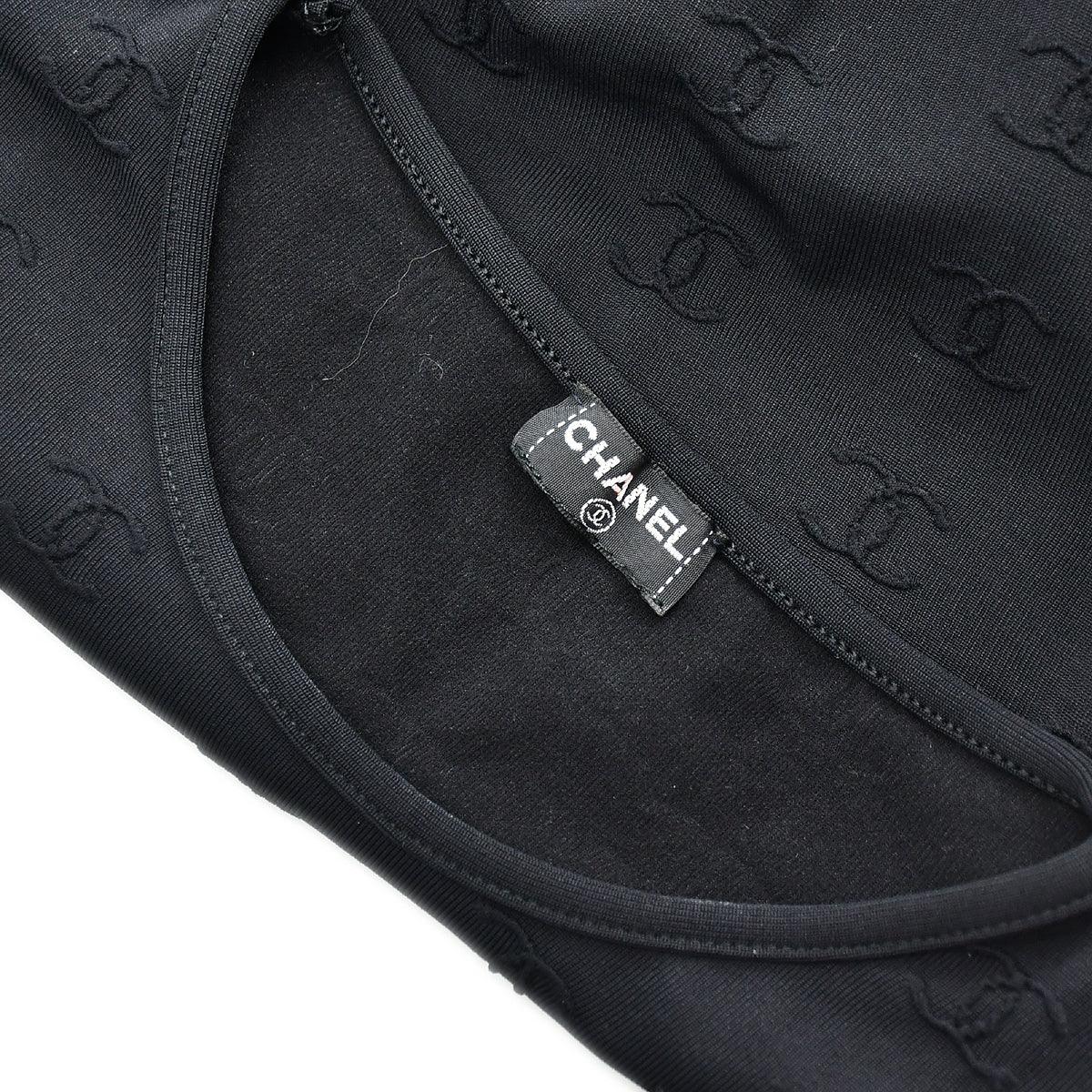 Chanel Spring 1997 CC Logo Embroidered Cropped Top