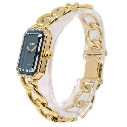 Chanel Premiere Watch 18KYG Diamond #L