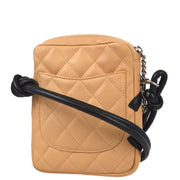 Chanel 2003-2004 Beige Calfskin Cambon Ligne Shoulder Bag