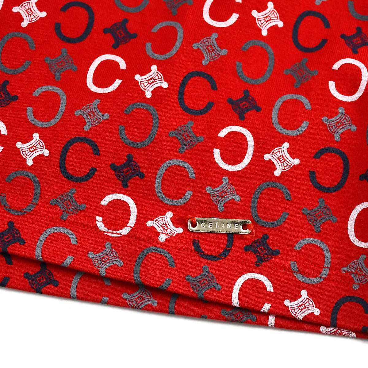 Celine C Macadam T-shirt Red #M