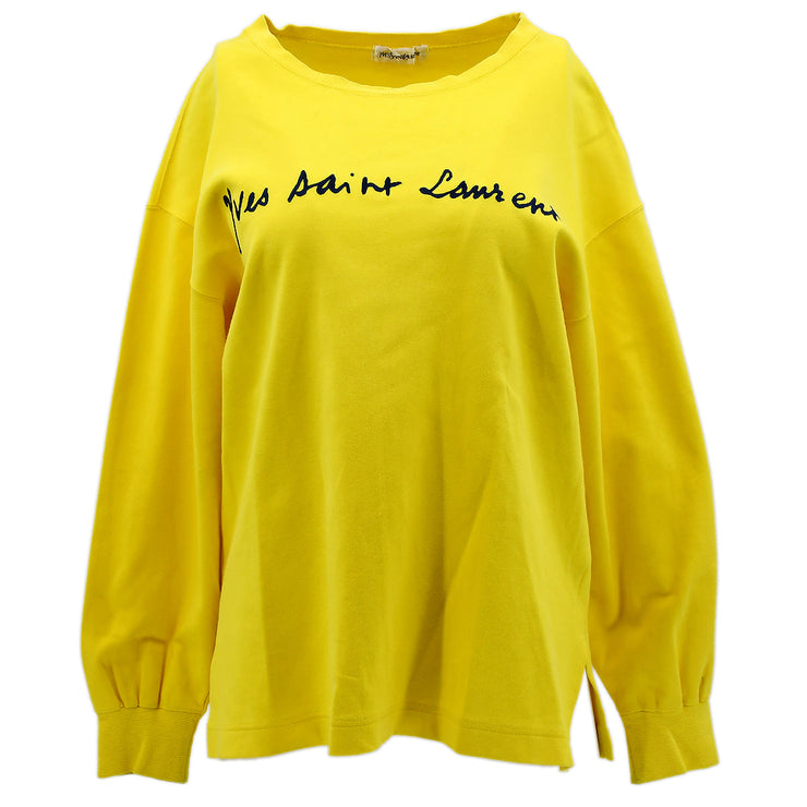 Yves Saint Laurent Sweatshirt Yellow M AMORE Vintage Tokyo