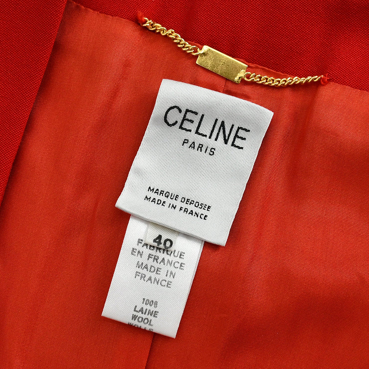 Celine single-breasted wool skirt suit  #40