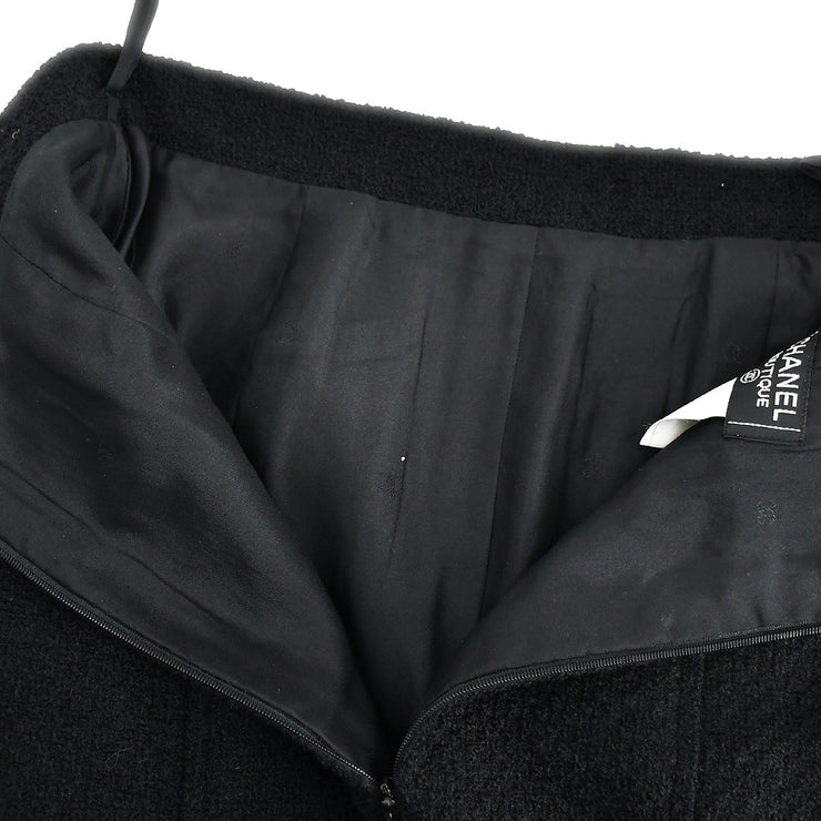 シャネル セットアップ ジャケット スカート ブラック 95A #38