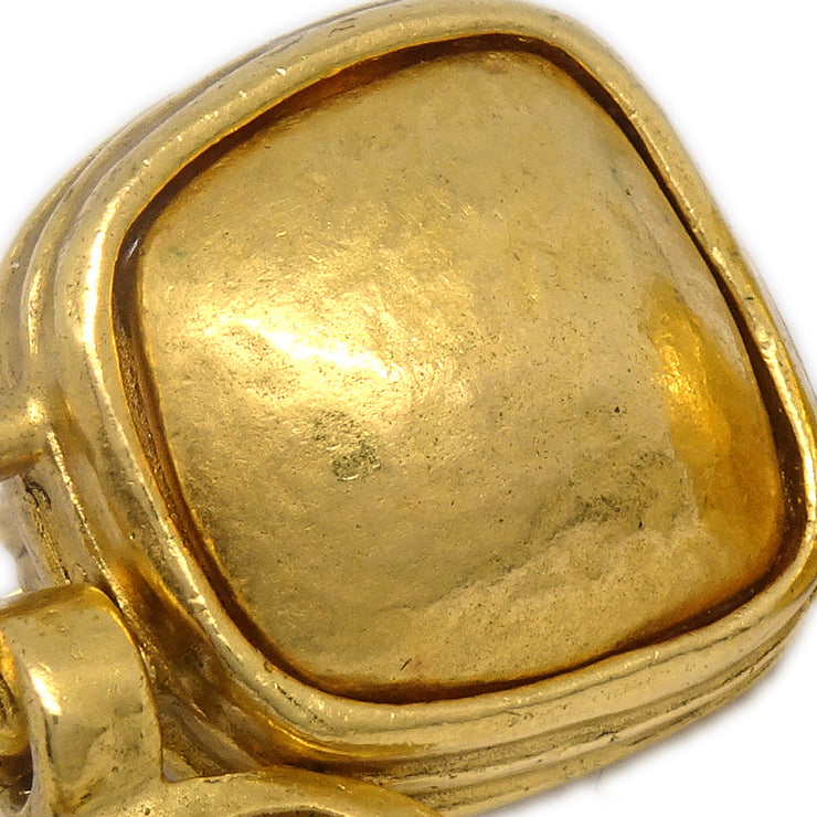 Chanel Dangle Earrings Clip-On Gold 97A
