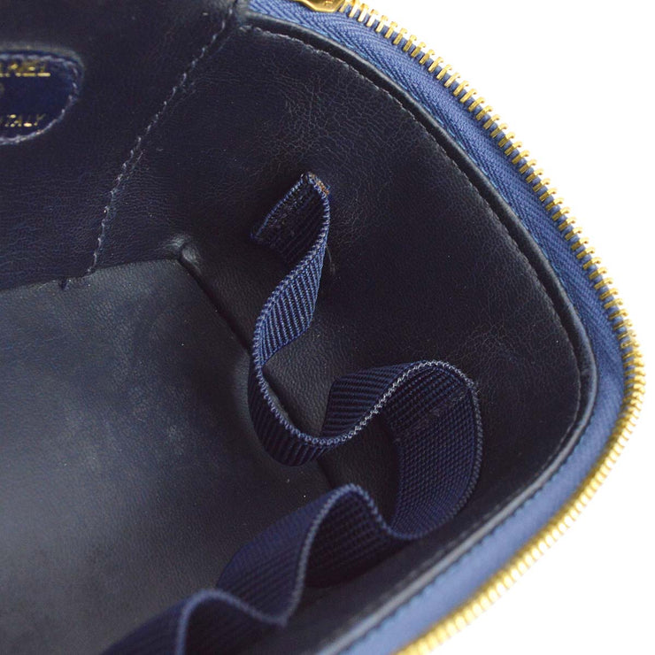 Chanel 1996-1997 Blue Denim Timeless Vanity Handbag 15