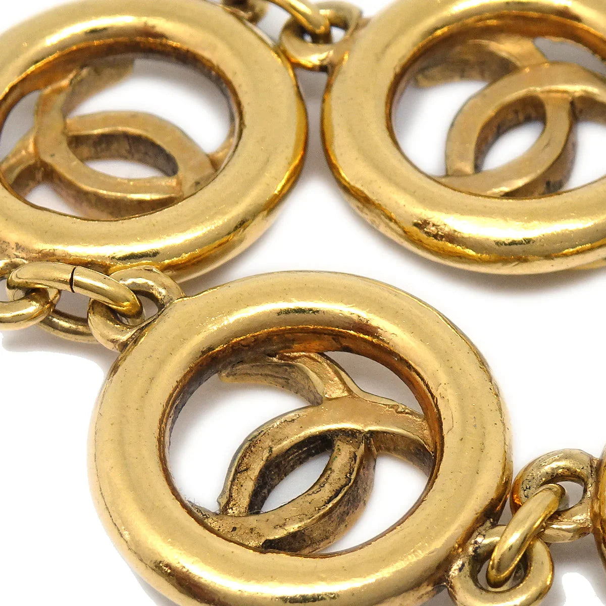 Chanel CC Bracelet Gold 1983