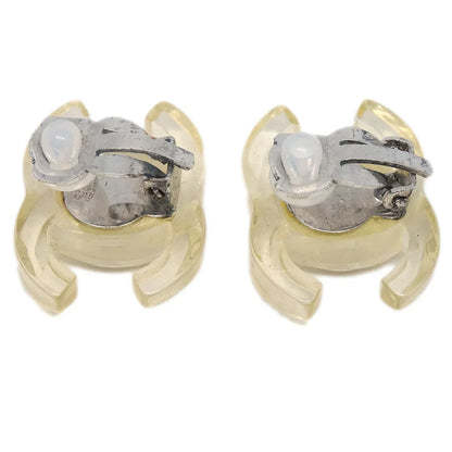 Chanel CC Earrings Clip-On Clear 02P