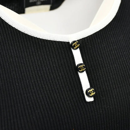 Chanel Spring 1995 T-shirt Black 95P #42