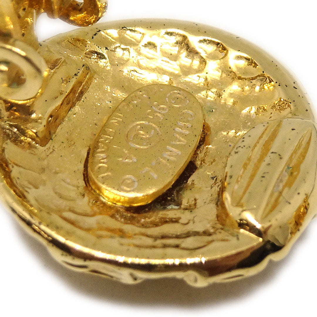 ◆ココあんじー(cocoangee)◆ Chanel CC Dangle Earrings Clip-On Gold 95A – AMORE Vintage Tokyo