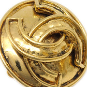 Chanel Button Earrings Clip-On Gold 94P