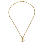 Chanel Mini CC Chain Pendant Necklace Gold 376/1982