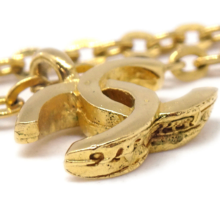 Chanel Mini CC Chain Pendant Necklace Gold 376/1982