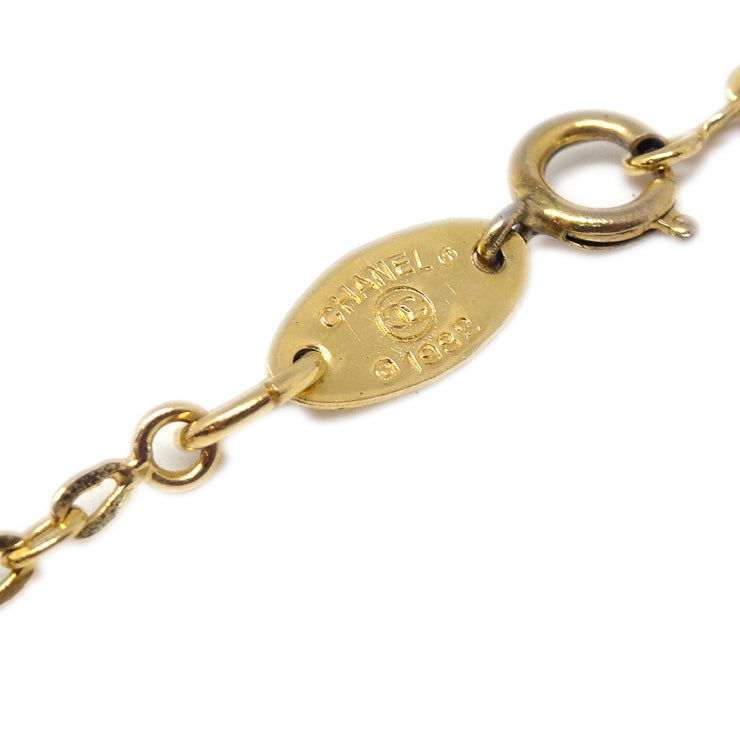 Chanel Mini CC Chain Pendant Necklace Gold 376/1982