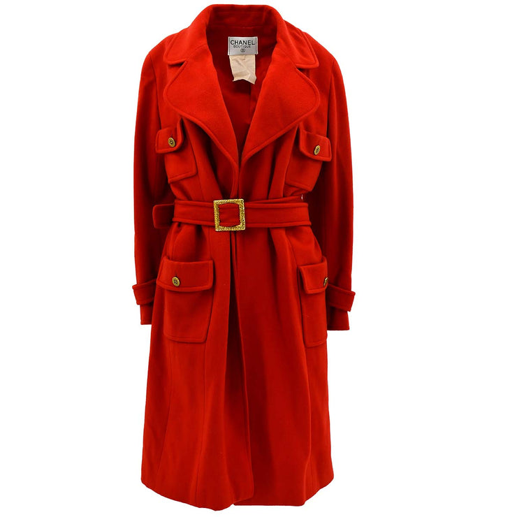 Chanel Coat Red 94A #36