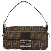 Fendi Brown Zucca Baguette Handbag