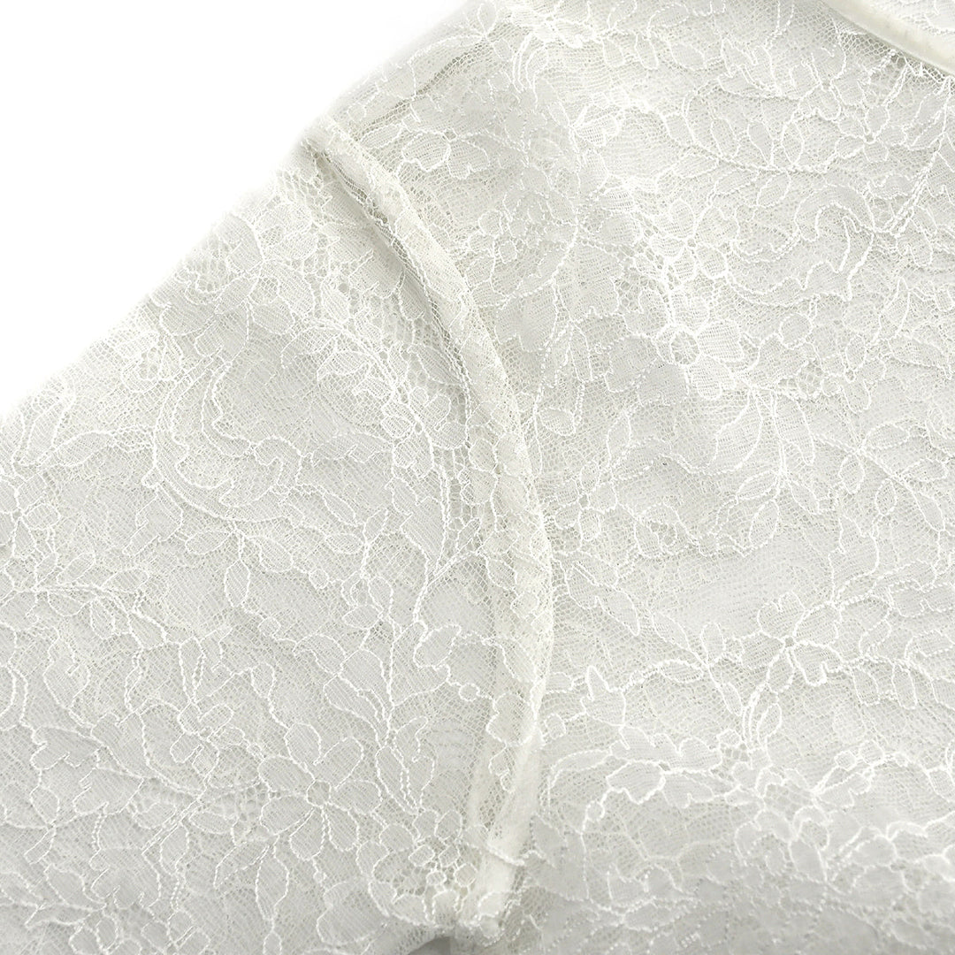 Chanel Lace Long Sleeve Tops White 04A #38 – AMORE Vintage Tokyo