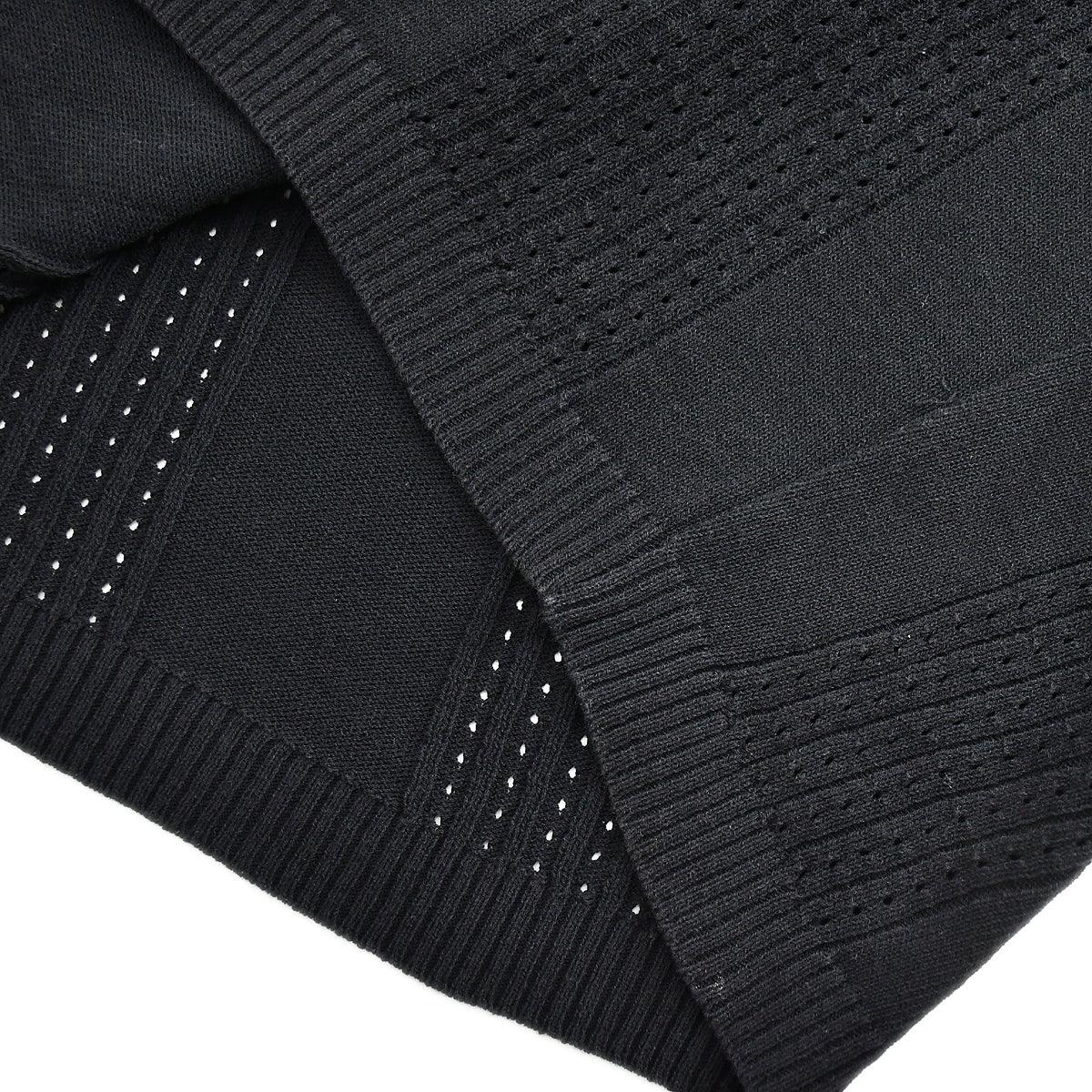 Chanel Short Sleeve Sweater Knit Tops Black 02P #38