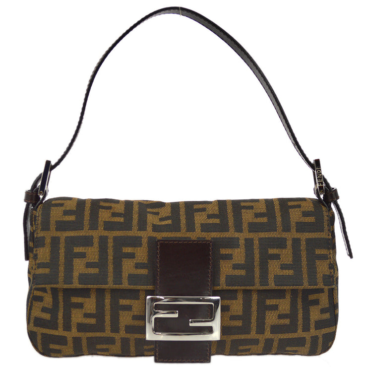 Fendi Brown Zucca Baguette Handbag