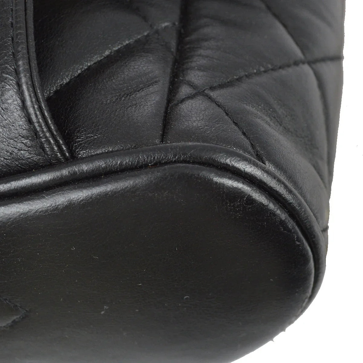 Chanel 1991-1994 Black Lambskin Small Duma Backpack