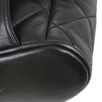 Chanel 1991-1994 Black Lambskin Small Duma Backpack