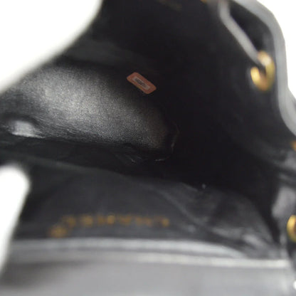 Chanel 1991-1994 Black Lambskin Small Duma Backpack