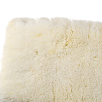 Chanel Fur Shawl Scarf Stole White Small Good