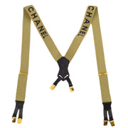 Chanel Beige Suspenders Small Good Small Good