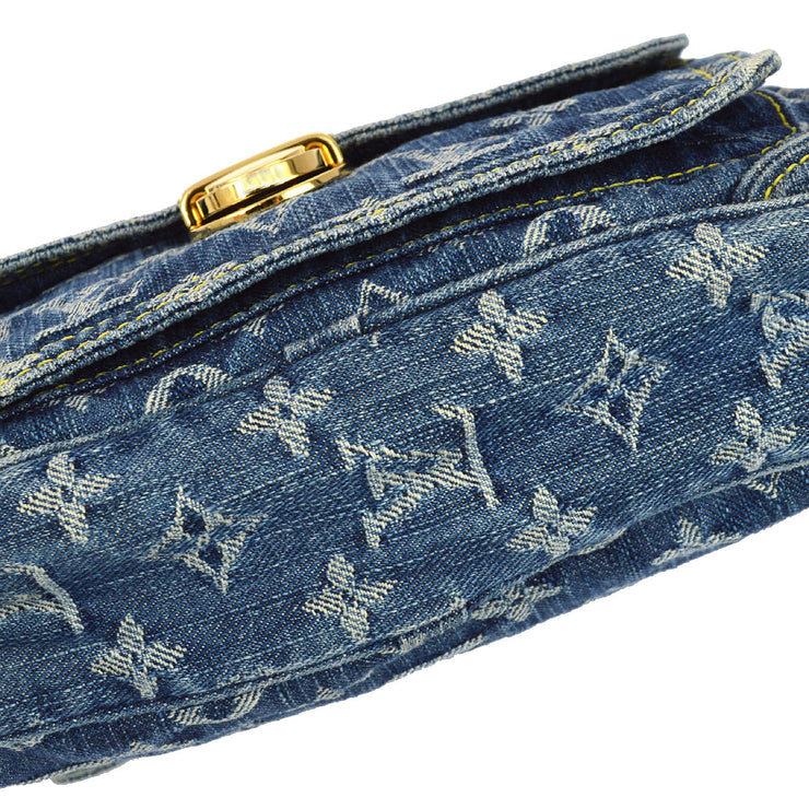 Louis Vuitton 2007 Blue Monogram Denim Bum Bag Waist Pouch M95347