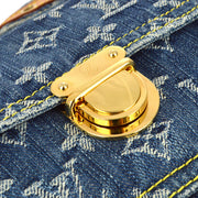 Louis Vuitton 2007 Blue Monogram Denim Bum Bag Waist Pouch M95347