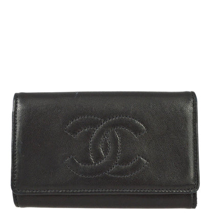 Chanel 1997-1999 Key Case Black Lambskin Small Good