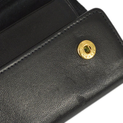 Chanel 1997-1999 Key Case Black Lambskin Small Good