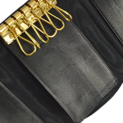 Chanel 1997-1999 Key Case Black Lambskin Small Good