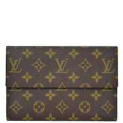 Louis Vuitton Monogram Pochette Passport Trifold Wallet Purse
