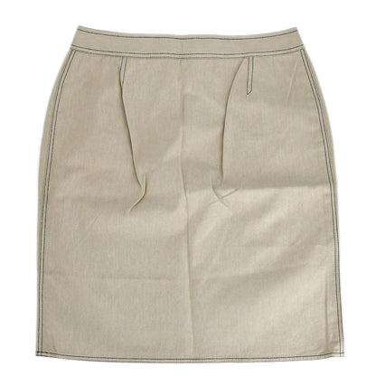 Chanel Skirt Beige Denim #44
