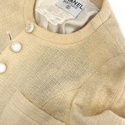 Chanel Collarless Jacket Ivory 95C #36