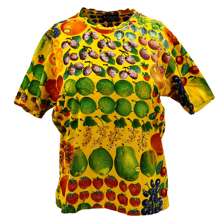 Guc­ci 1996 by Tom Ford Fruit Print T-shirt #M