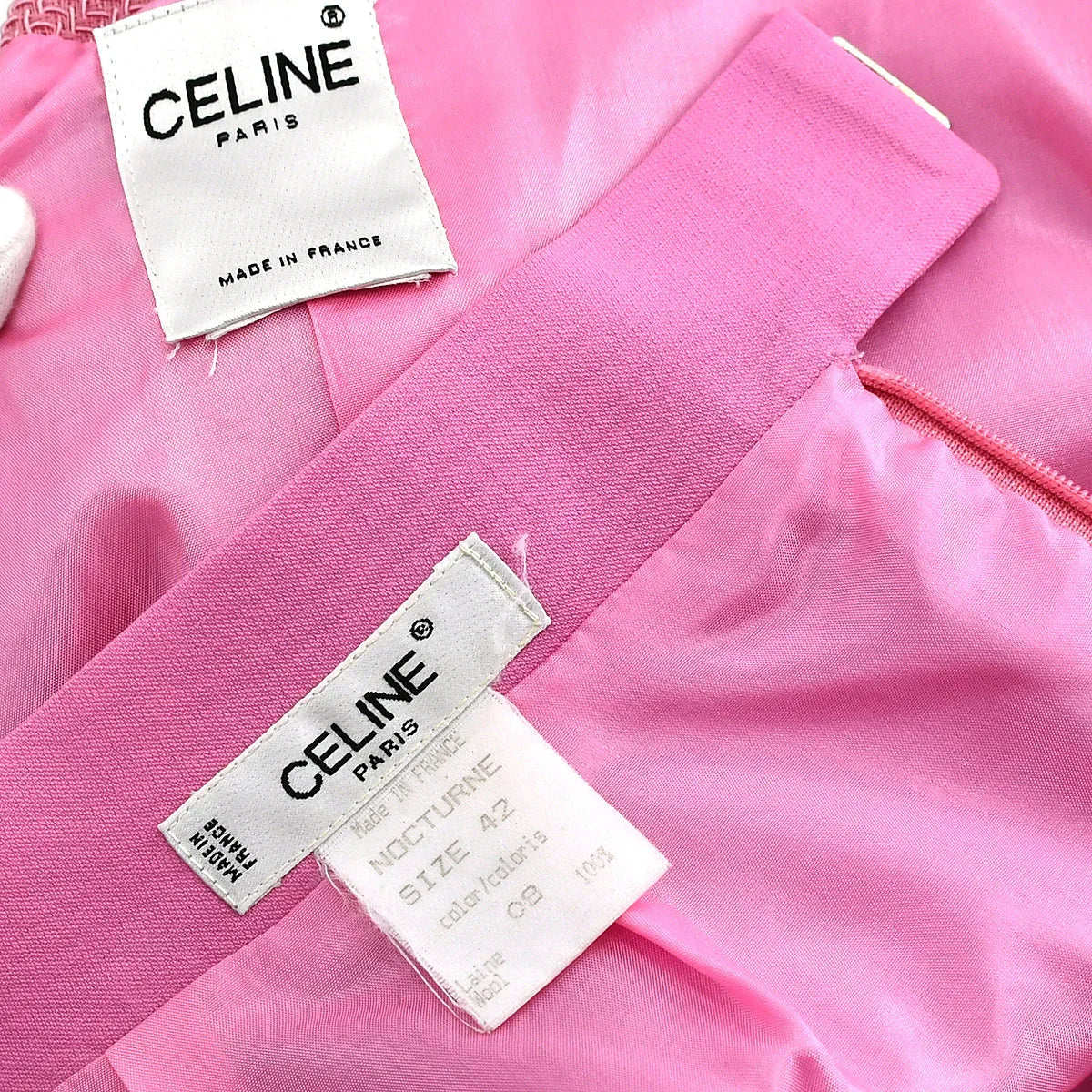 Celine single-breasted wool skirt suit  #42